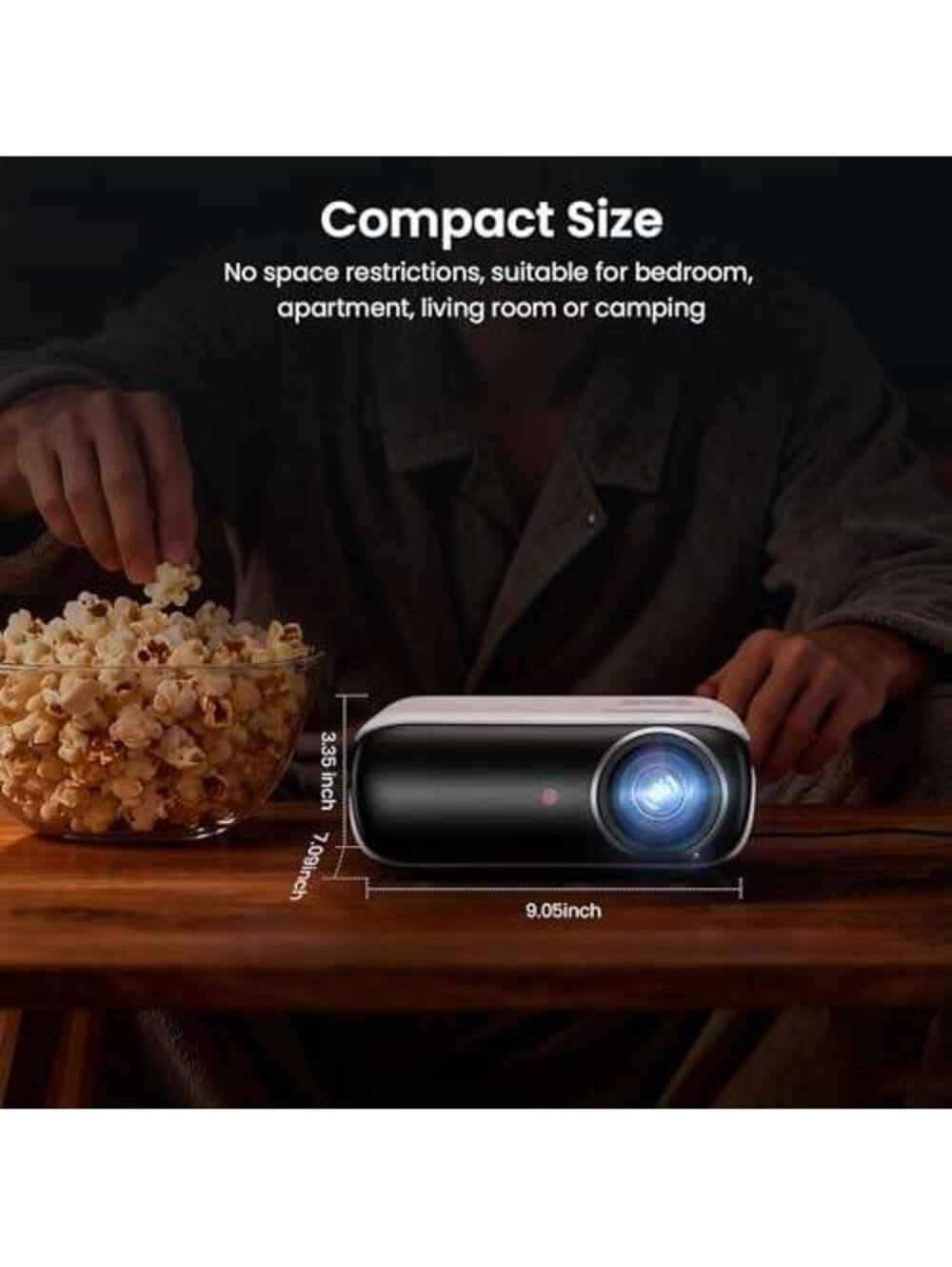 Native 1080P Outdoor Smart Projector - Portable Mini Projector - Picture 4 of 13